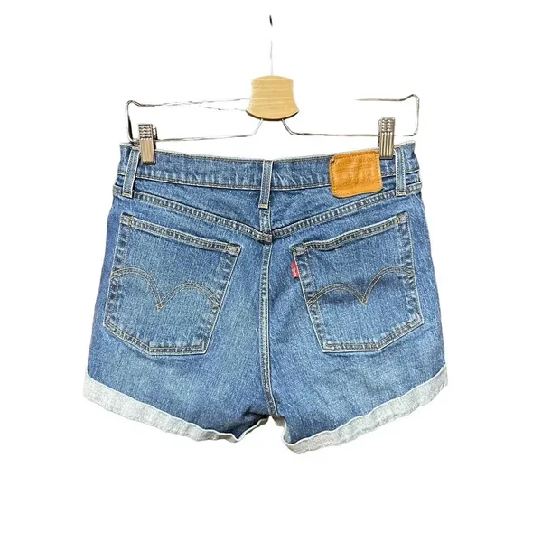 Levi's Wedgie Fit High Rise Denim Shorts‎ Size 30 - Image 7