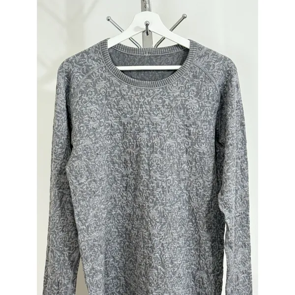 Lululemon Swiftly Tech Long Sleeve T-Shirt Top Women’s Size 10 18x28 Gray - Image 3