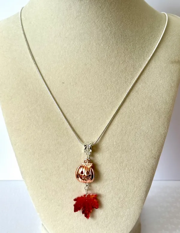 Sterling Silver Fall Necklace (431) 🍁 - Image 2
