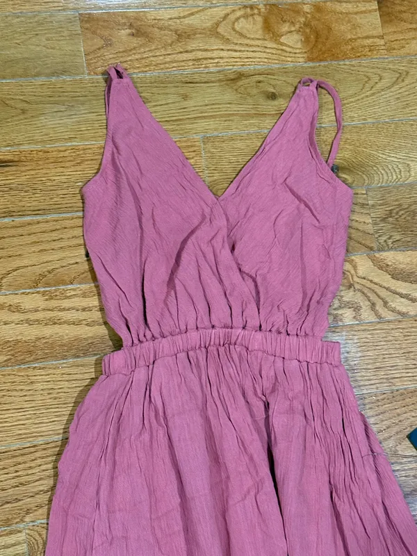 NWT Lulus Lost In Paradise Rusty Rose Maxi Dress Pink -XS - Image 7