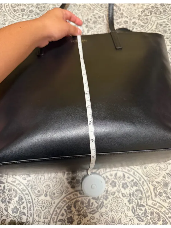 Kate Spade Black Leather Tote Bag - Image 4