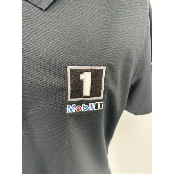 Nike Golf Dri-FIT NWT Mobil 1 Logo Polo Shirt Women's Medium Black new with tags - Image 11