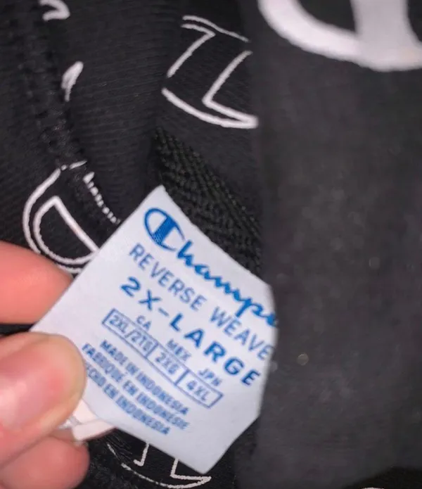 Champion Reverse Weave Hoodie Logo All Over 2xl - Image 2