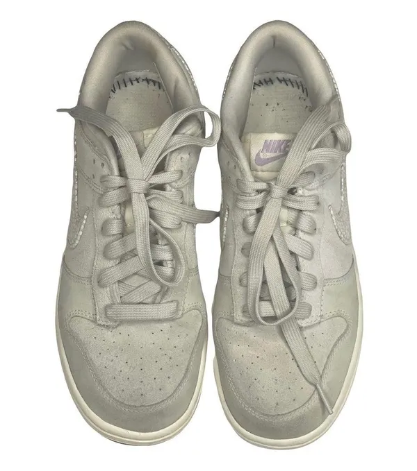 Nike VHTF: ✔︎ Dunk Low Skinny PRM Premium Sail Luster Basketball Sneakers ✔︎ 8.5 - Image 9