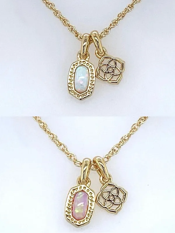 Kendra Scott Mini Elisa Dira Gold Necklace - Image 3