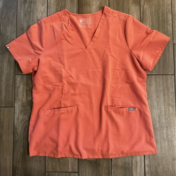 Figs casma Coral Scrub Top 1516 PO size XL - Image 2