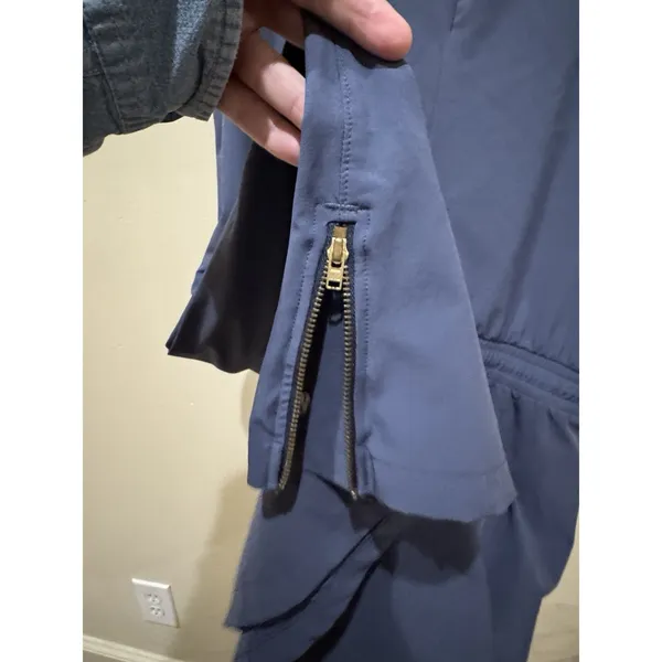 Albion Fit Going Places Dress Navy Athletic Waist Tie Pockets Size Medium - Image 5