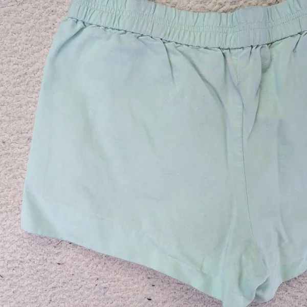 J.Crew Mint‎ Green 100% Cotton Elastic Waist Shorts Style 01850 Womens Medium - Image 8