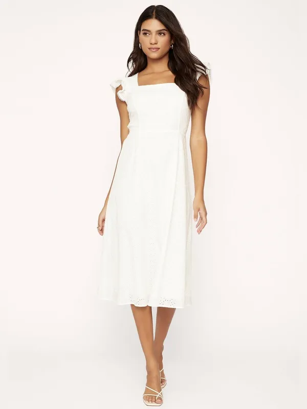 Lost + Wander Hoku Boho Vacation Hawaii Midi Dress White - Image 3