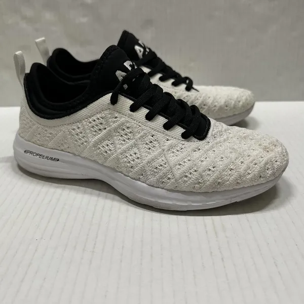 APL TechLoom Phantom Shoes Womens 7 White Knit Low Top Running Athletic Sneakers - Image 3