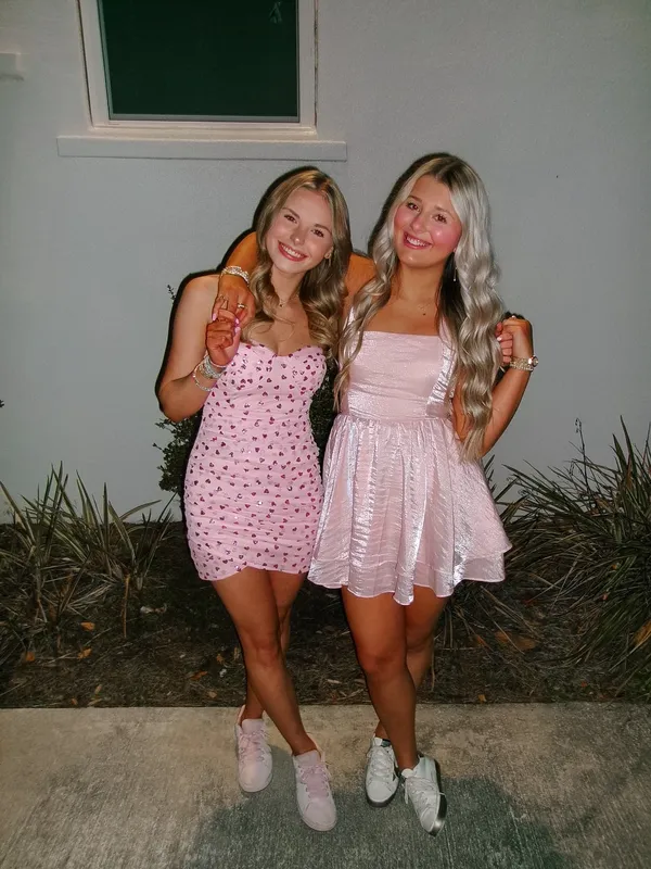 Hello Molly light pink mini dress - Image 2
