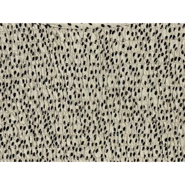 Urban Romantics Womens Long Sleeve Cheetah Print‎ Blouse Size L Smocked Peasant - Image 13