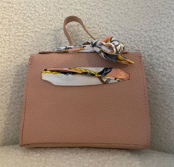 Ballet Pink Mini Leather Bag - Image 2