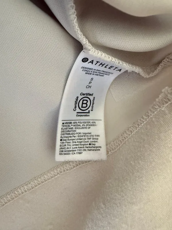 Athleta Seasoft Crewneck Sweatshirt Cream S - Image 5