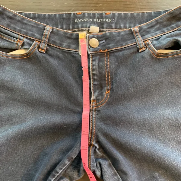 Banana Republic Women's Dark Wash Denim Jeans Size 30‎ Bootcut Classic READ FLAW - Image 10