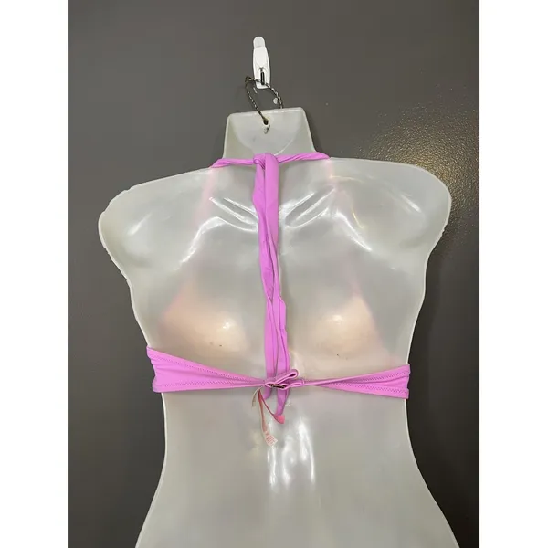 Victoria's Secret Bikini Swim Top Womens 34B Pink Halter Underwire Padded - Image 4