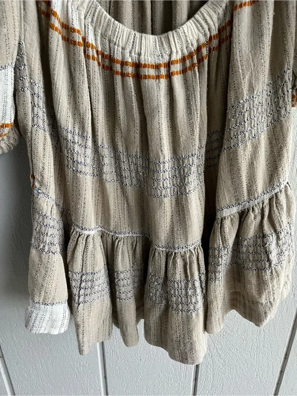 Free People Cosy Striped Mini Dress Co Size S - Image 6