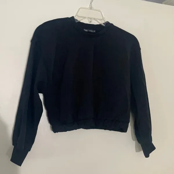 Zara black crop top. 
7 - Image 2