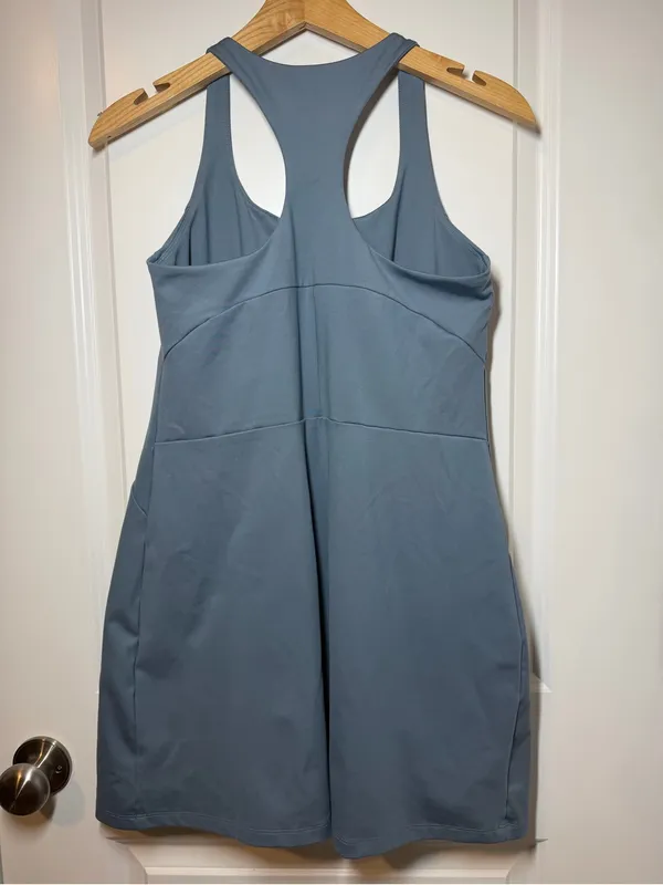 Girlfriend Collective Slate Blue Racerback Tank Athletic Dress - Image 7