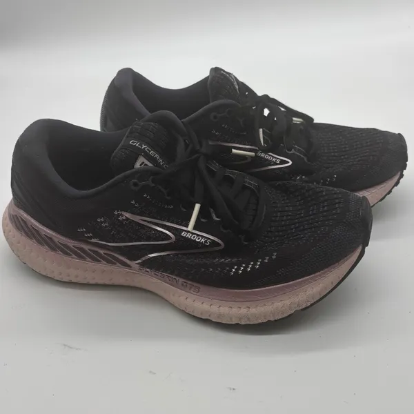 Brooks Glycerin GTS 19 Womens 7.5 Wide Black Rose Gold Running Shoes - Image 2