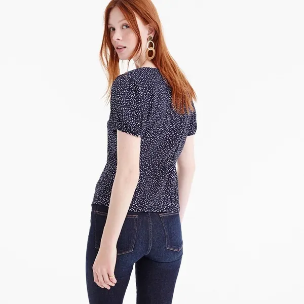 ✨ J. Crew Button Up Peplum Blouse Top ✨ - Image 4