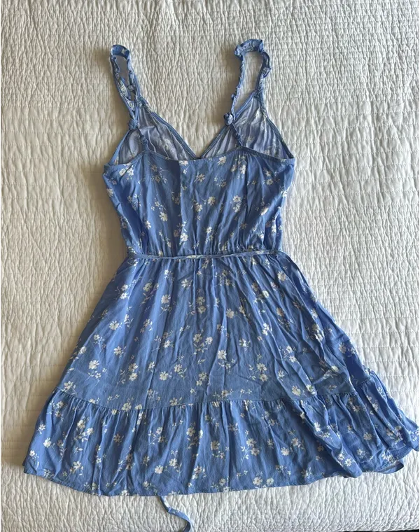 Altar'd State Blue White Floral Mini Dress - Image 2