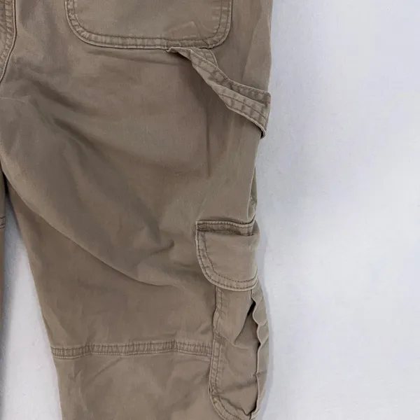 Abercrombie & Fitch High Rise Relaxed Cargo Utility Pants Tan Brown Size 26/2 - Image 9