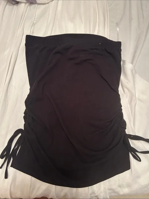 Amazing 😍🔥 y2k style Black Strapless Tube Top with Winged Heart Graphic - Image 3