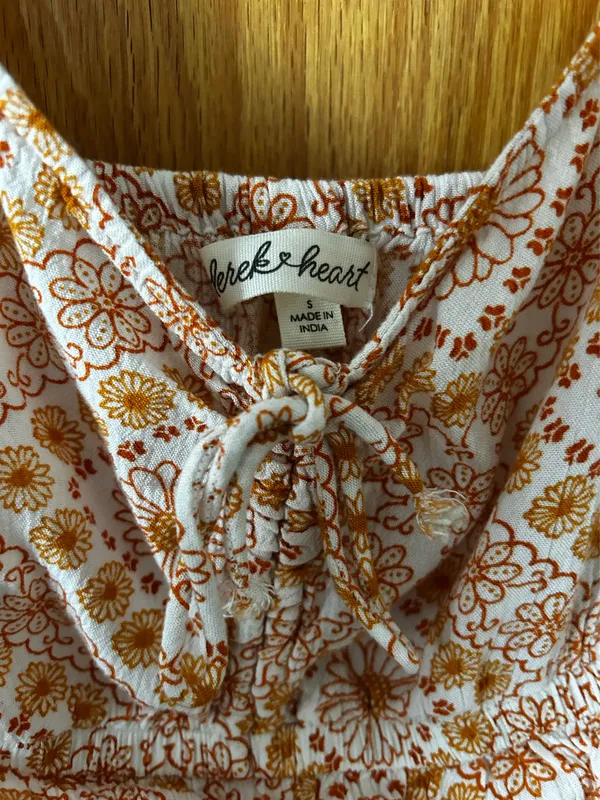 Floral midi dress Orange - Image 2