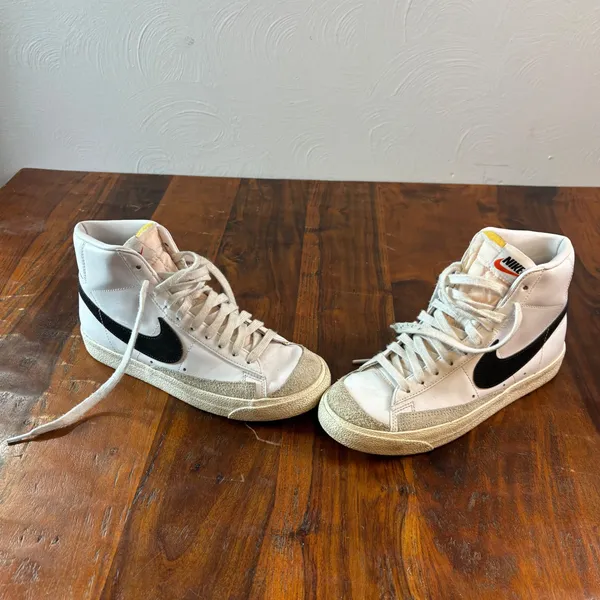 Nike Blazer Mid 77 Vintage White Black CZ1055 Womens Size 8 High‎ Top Sneakers - Image 7