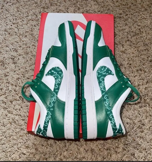 Nike Dunk Low Green Paisley - Image 5