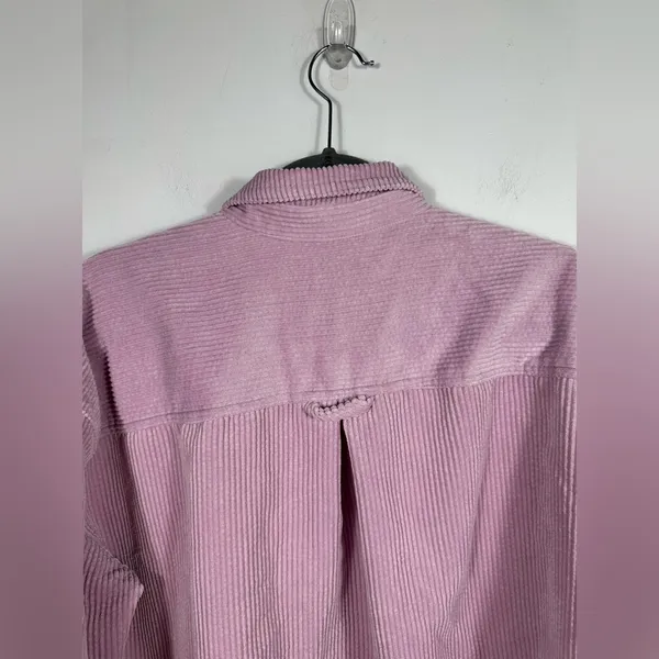 BDG‎ Urban Outfitters Pink Corduroy Cropped Jacket Women’s Large Button Front - Image 7