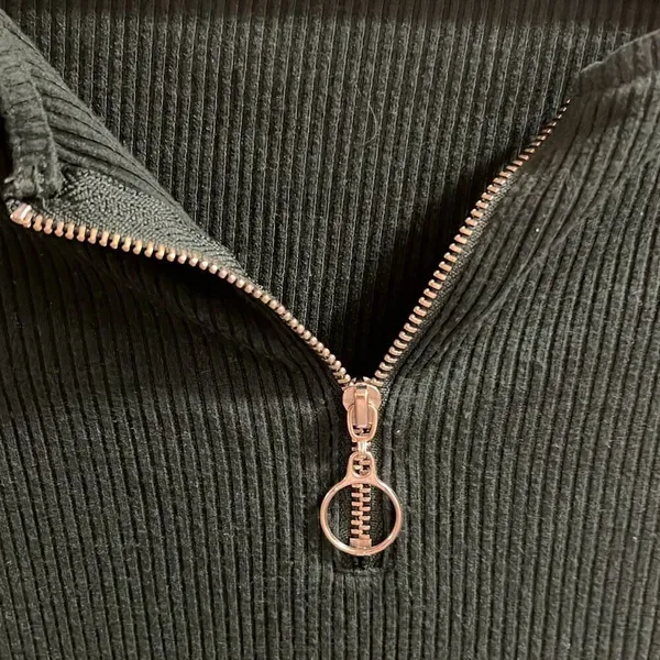 ✨Garage Ribbed Zipper Green Sz Small Tee✨ - Image 8