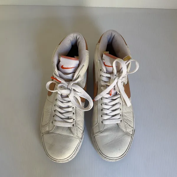 Nike SB Blazer Mid ’77 Vintage White Tan Leather Sneakers Women’s Size 4 /EUR 36 - Image 5