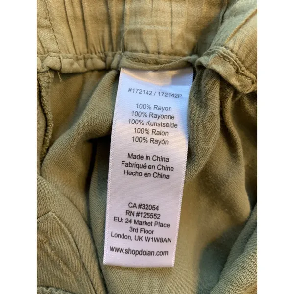 Anthropologie Dolan Left Coast‎ Pants Womens Medium Green Ankle Flowy Soft Comfy - Image 6