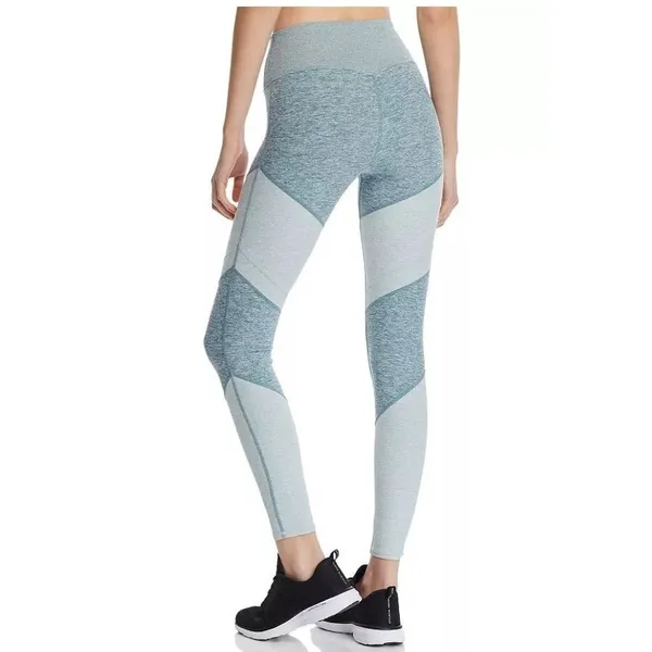 Alo Yoga Leggings Women S Blue Green Colorblock High Waist Activewear Athleisure - Image 3