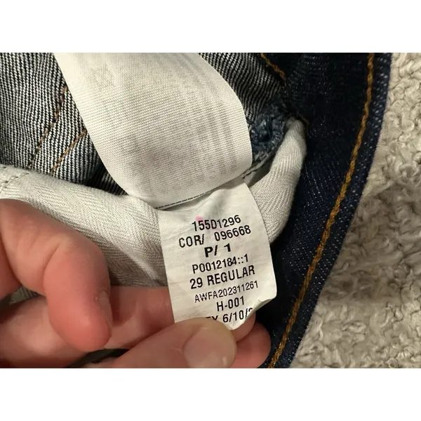 Abercrombie & Fitch The 90's Straight Ultra High Rise Sz 29/ 8R - Image 6