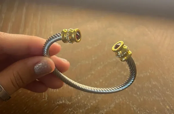 Silver Bangle Bracelet - Image 2