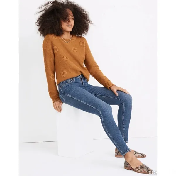 Madewell High Rise Skinny Jeans Size 27 Blue Wendover Wash Stretch Pant Capsule‎ - Image 2