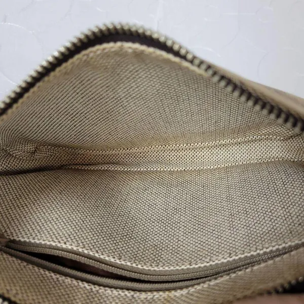 Vintage Dooney & Bourke Womens Baguette Bag One Size Brown Monogrammed Mini Zip - Image 3