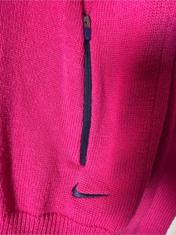Nike Golf Hot Pink 1/4-Zip Merino Wool Sweater - Image 6
