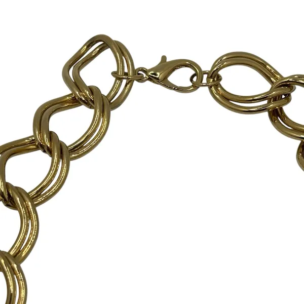 Unbranded Chunky Double Link Collar Necklace‎ Toggle Clasp Maximalist Mob Wife - Image 5