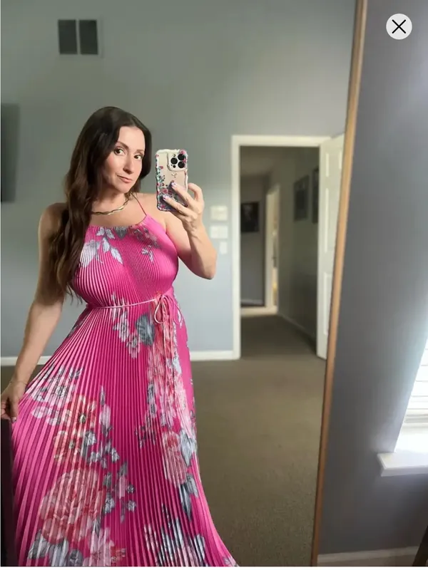 L'IDEE Pink Floral Ete Dress AU6/US2 - Image 2