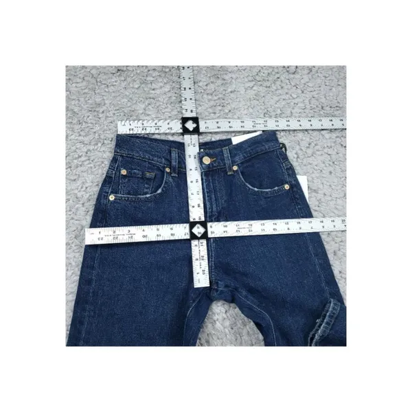 7 For All Mankind Tess Trouser Jeans High Rise Straight Relaxed Blue Size 23 - Image 7