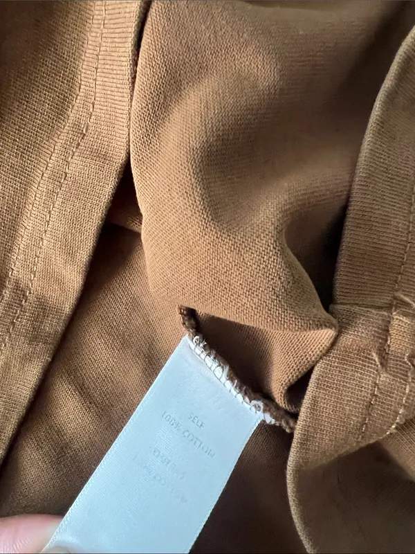 All:Row Thick Cotton Crewneck Boxy Everyday Tee Shirt in Warm Brown S $68 - Image 7