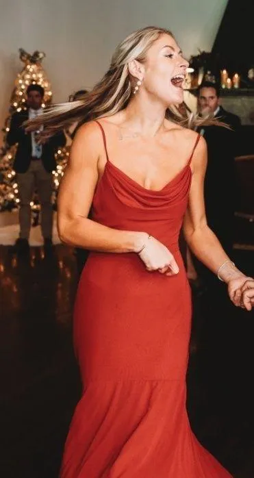 Azazie Burgundy Bridesmaid Dress - Image 2