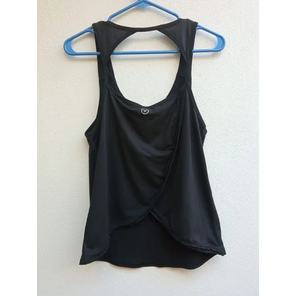 American Eagle Women’s Scoop Neck Racer Back Black Workout Tank Top Size Medium - Image 7