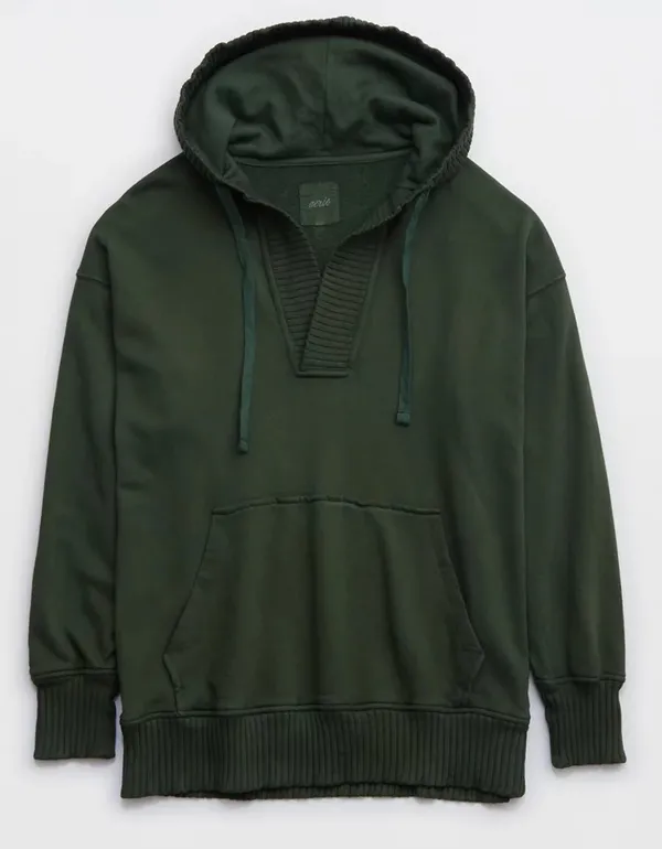 Aerie Down To Earth Henley Hoodie - Image 2