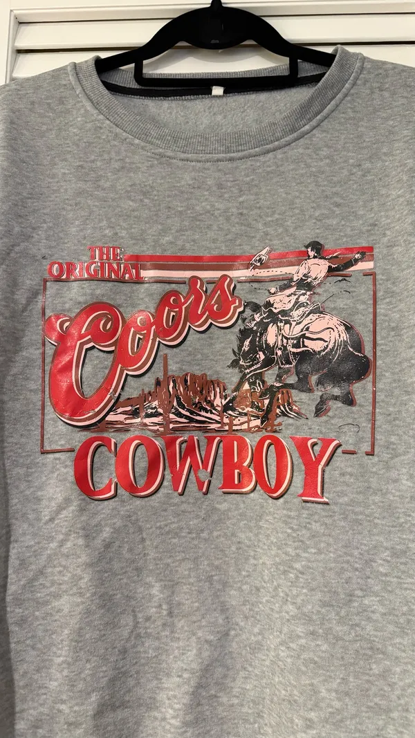 Coors Cowboy Vintage Sweatshirt - Image 2