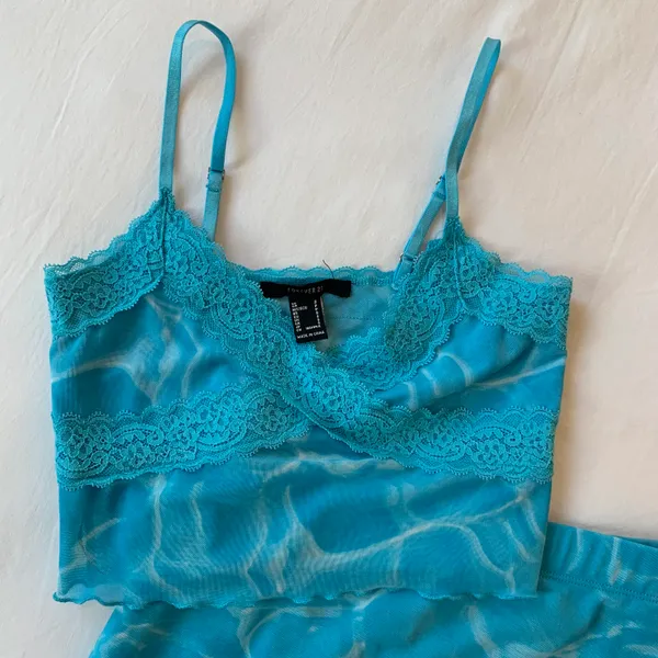 Forever 21 Aqua Matching Skirt Set - Image 2